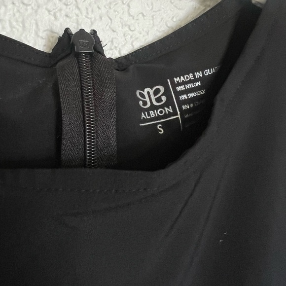 Albion Fit Ruffle Sleeve Black Romper - Picture 8 of 11